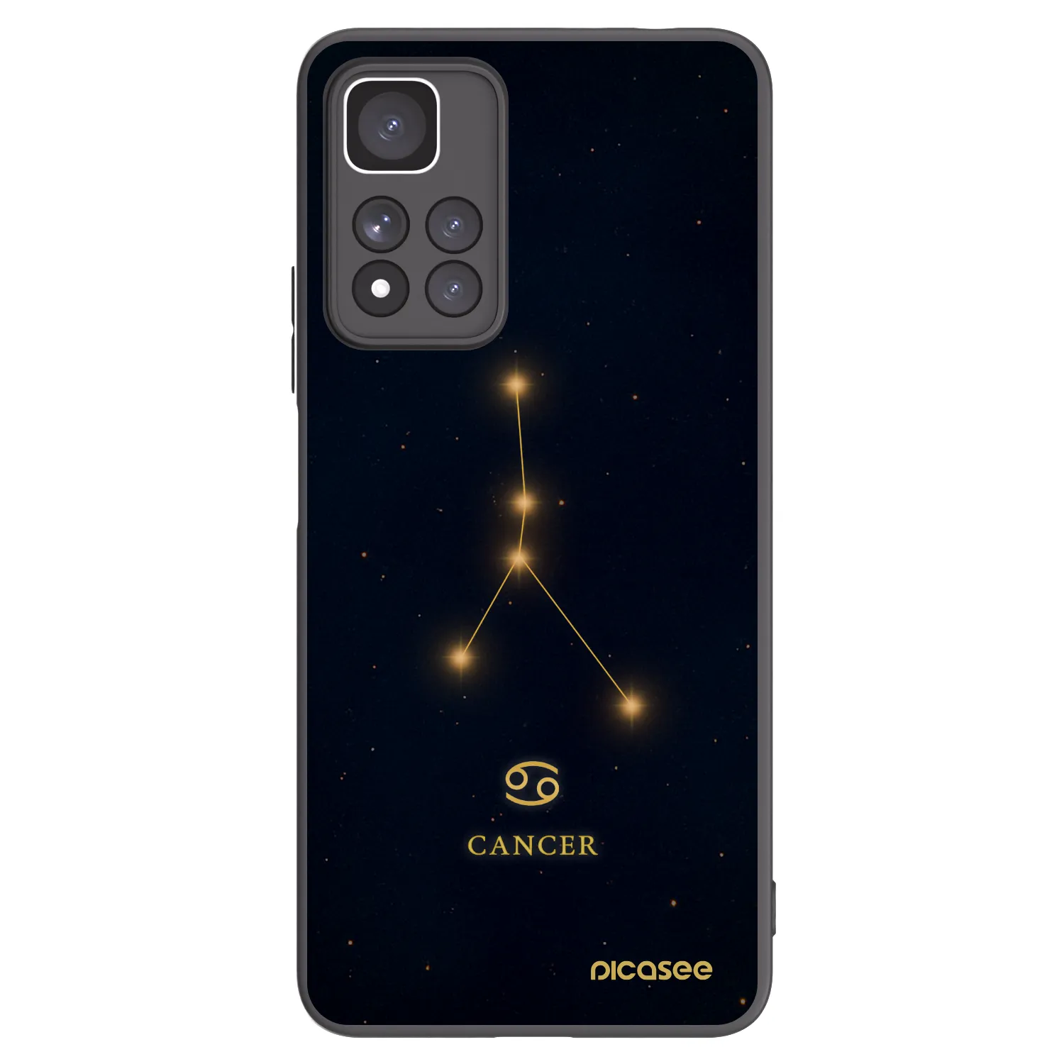 Picasee silikónový čierny obal pre Xiaomi Redmi Note 11 Pro+ 5G - CANCER