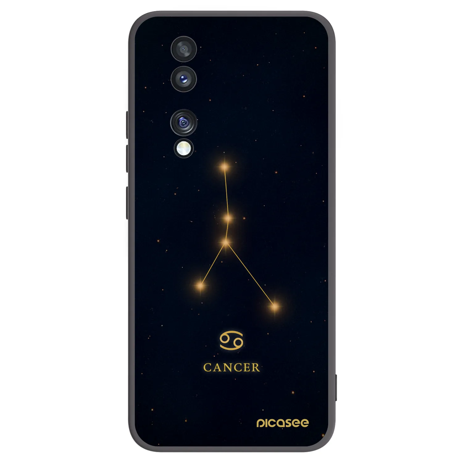 Picasee silikónový čierny obal pre Honor 70 - CANCER