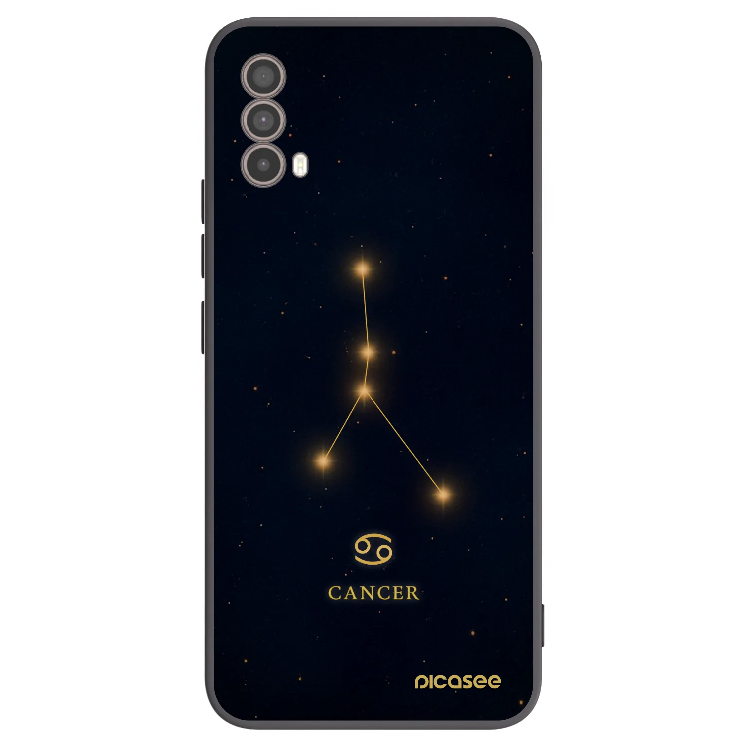 Picasee silikónový čierny obal pre Motorola Moto E40 - CANCER