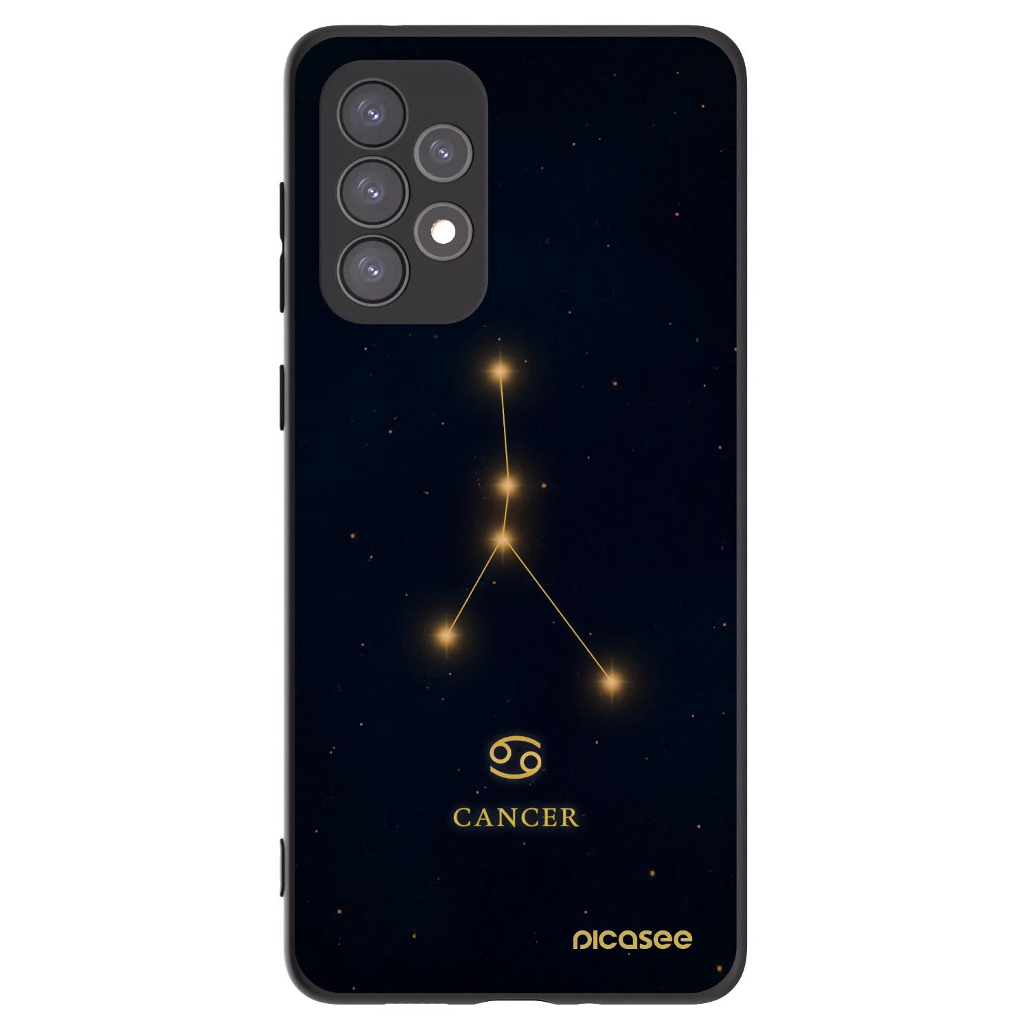 Picasee silikónový čierny obal pre Samsung Galaxy A73 5G - CANCER