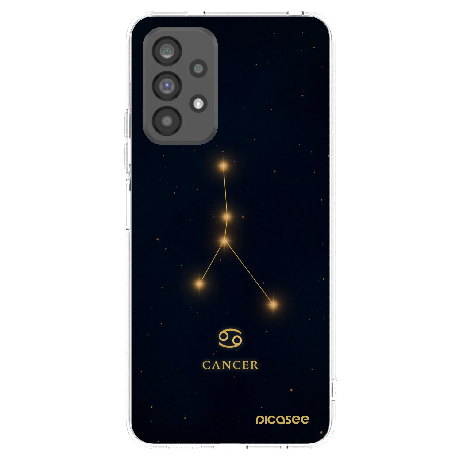 Picasee silikónový prehľadný obal pre Samsung Galaxy A73 5G - CANCER