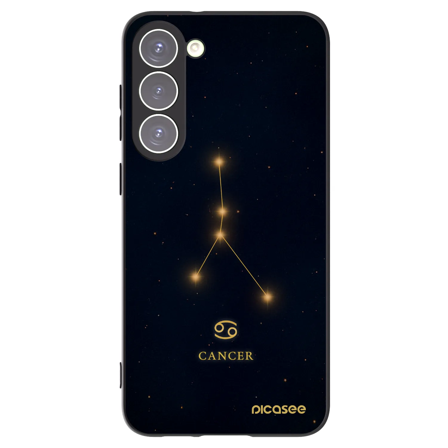 Picasee silikónový čierny obal pre Samsung Galaxy S23+ 5G - CANCER