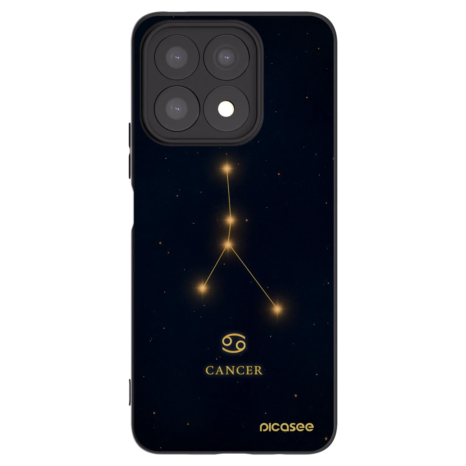 Picasee silikónový čierny obal pre Honor X8a - CANCER