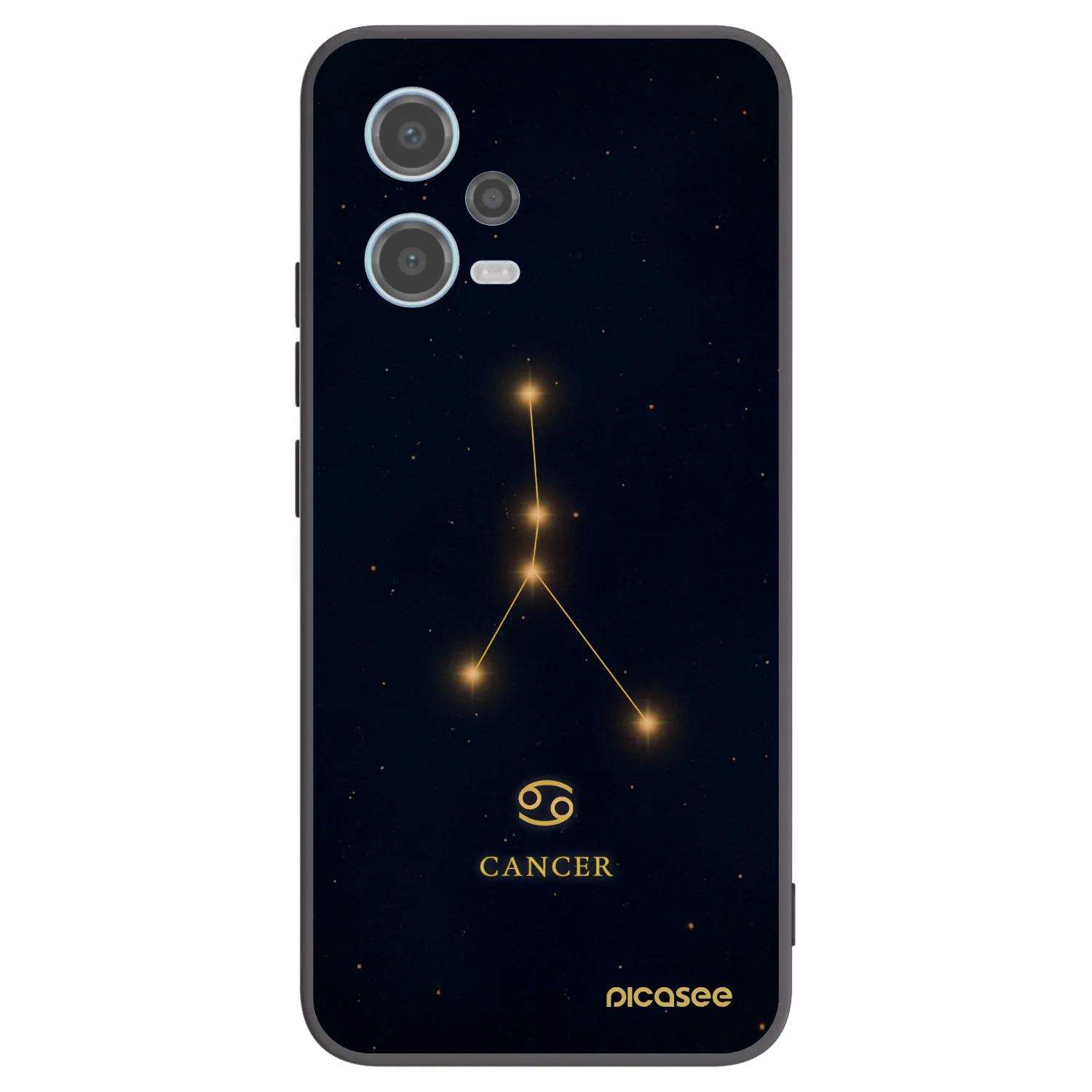Picasee silikónový čierny obal pre Xiaomi Redmi Note 12 5G - CANCER