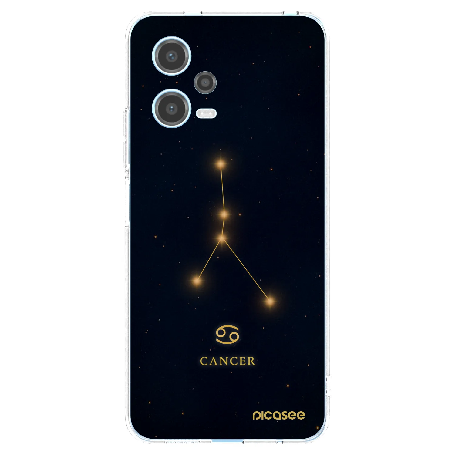 Picasee silikónový prehľadný obal pre Xiaomi Redmi Note 12 5G - CANCER