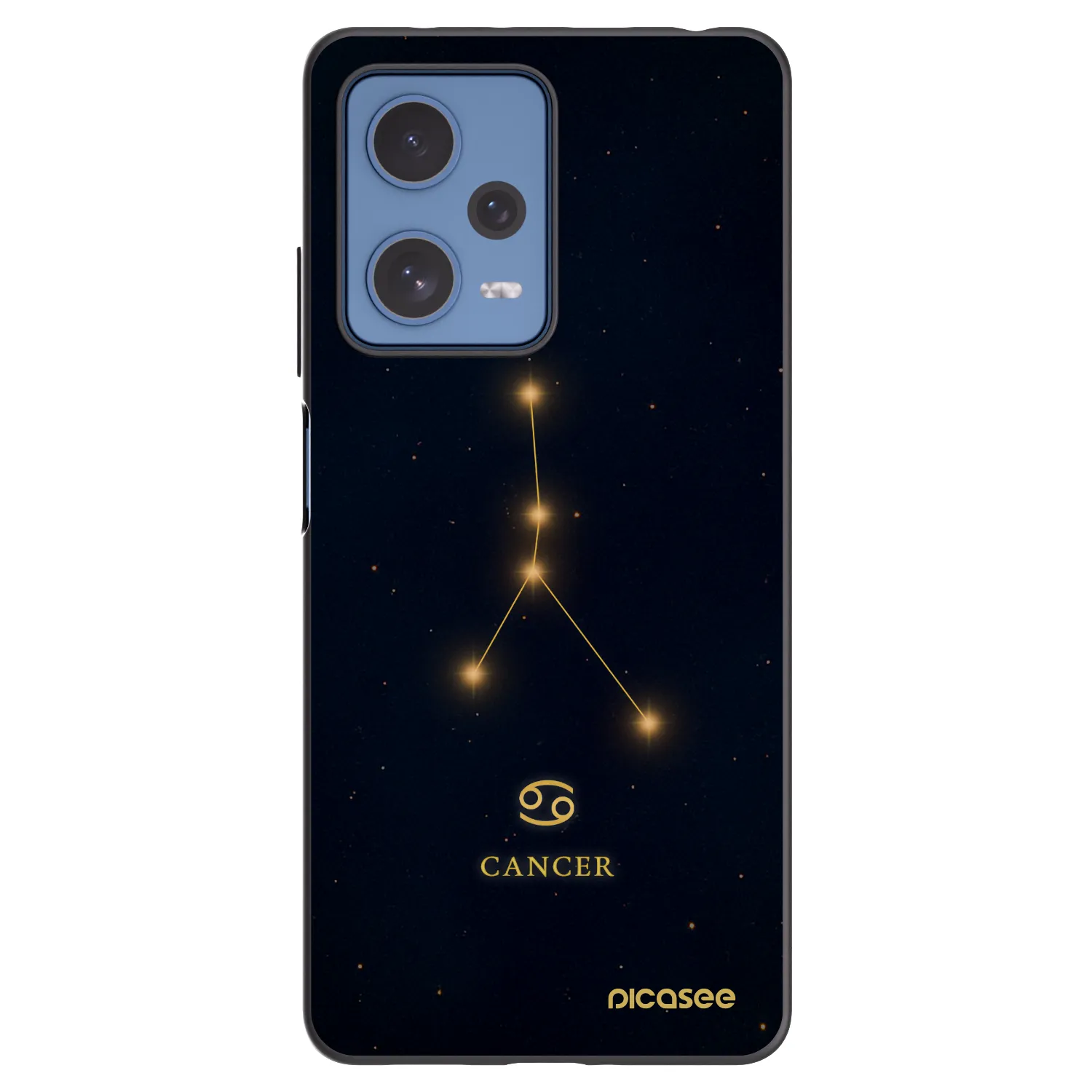 Picasee silikónový čierny obal pre Xiaomi Redmi Note 12 Pro 5G - CANCER