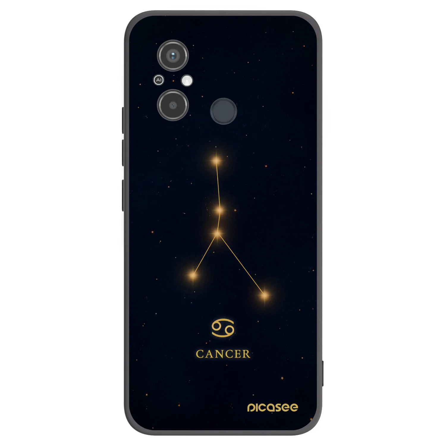 Picasee silikónový čierny obal pre Xiaomi Redmi 12C - CANCER
