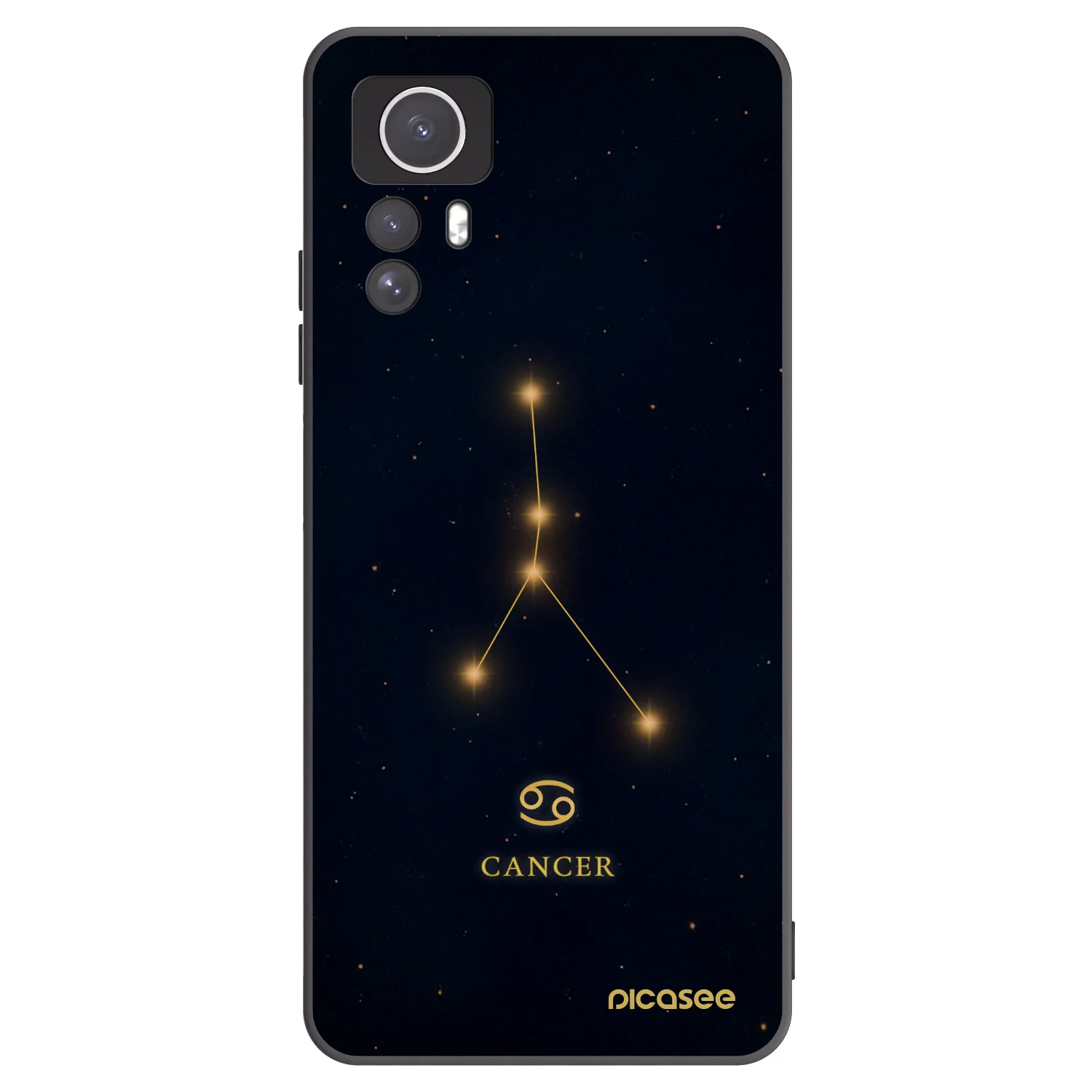 Picasee silikónový čierny obal pre Xiaomi Redmi Note 12S - CANCER