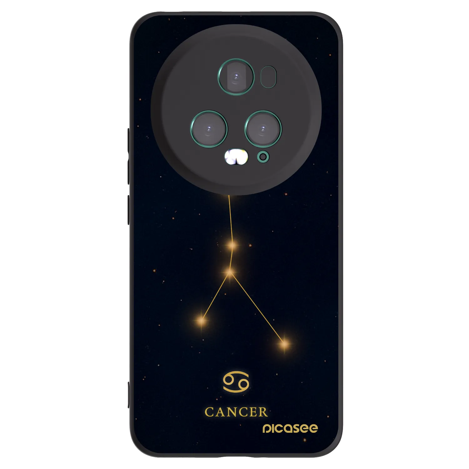 Picasee silikónový čierny obal pre Honor Magic5 Pro - CANCER