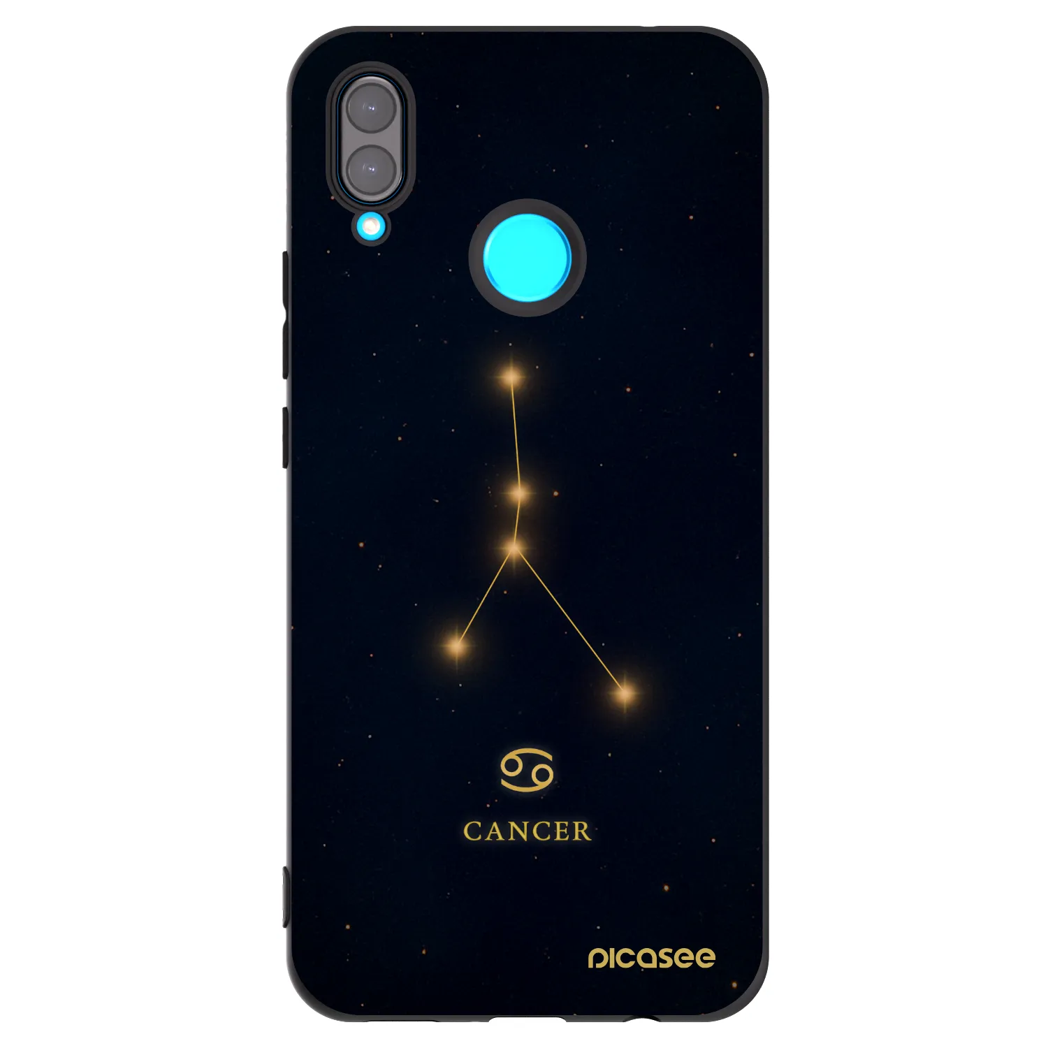 Picasee silikónový čierny obal pre Huawei Nova 3 - CANCER