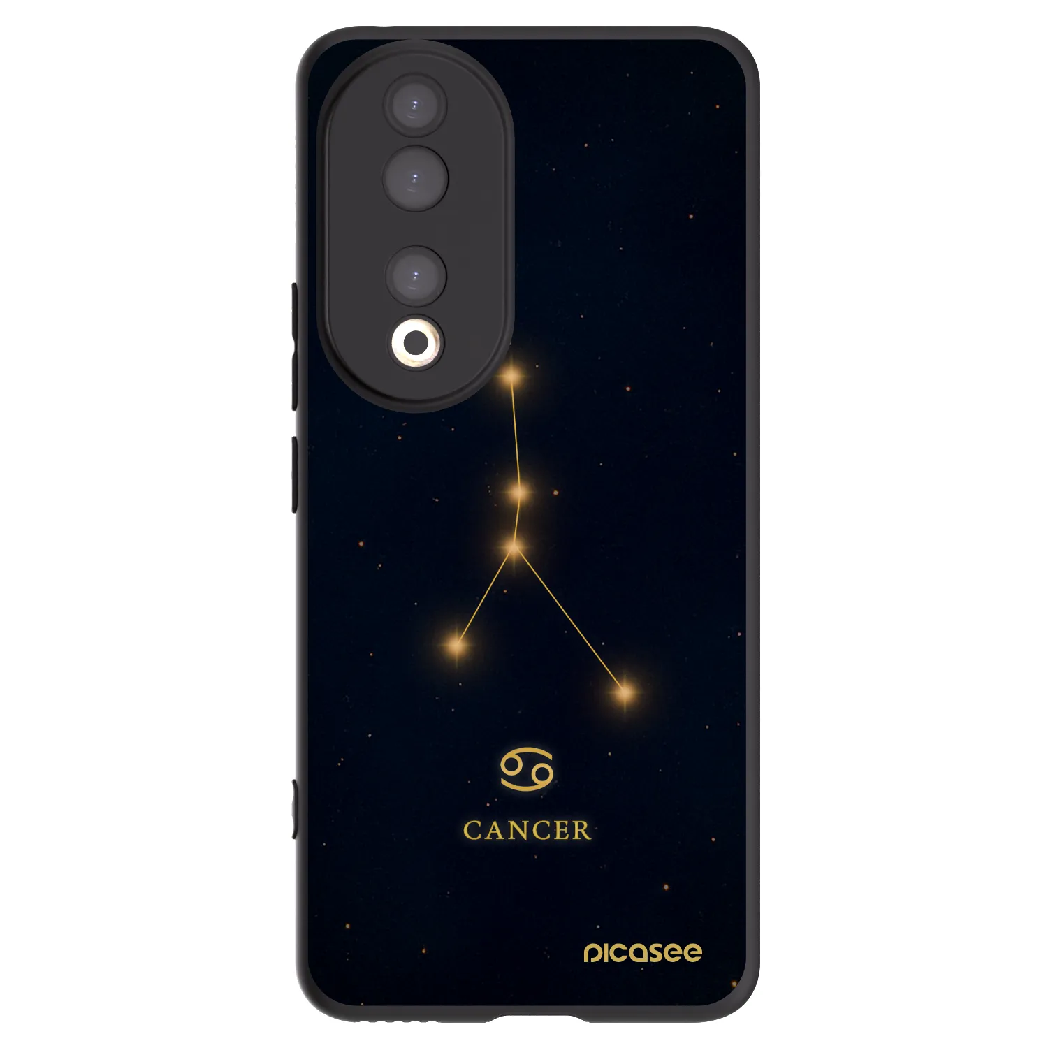 Picasee silikónový čierny obal pre Honor 90 5G - CANCER