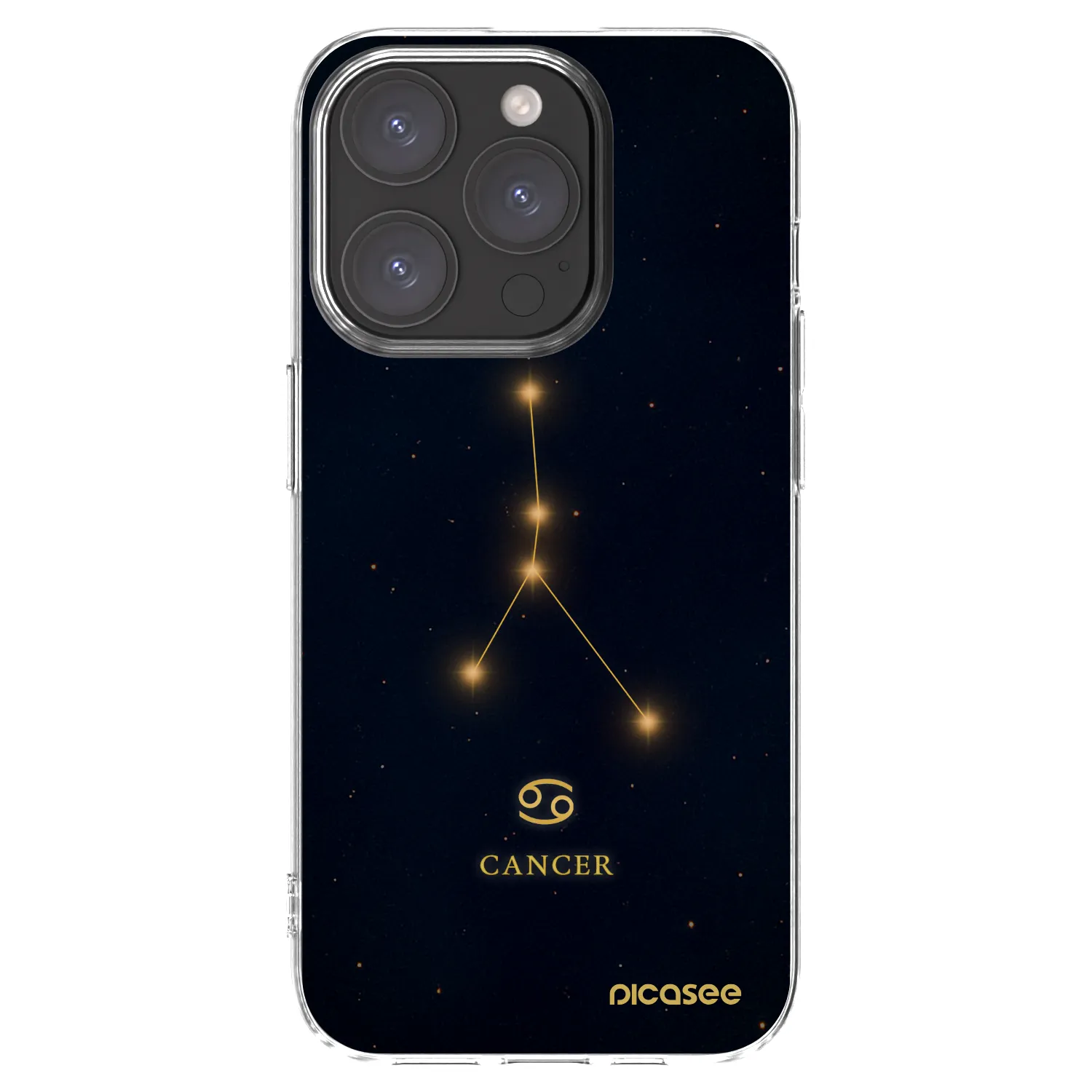 Silikónový prehľadný obal pre Apple iPhone 15 Pro - CANCER