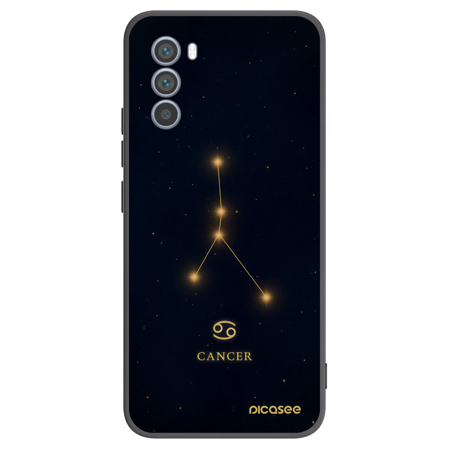 Picasee silikónový čierny obal pre Motorola Moto G62 - CANCER