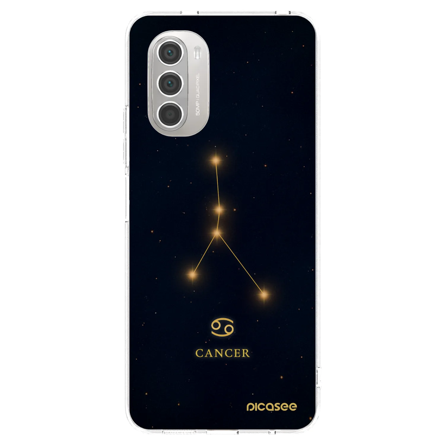 Picasee silikónový prehľadný obal pre Motorola Moto G51 - CANCER