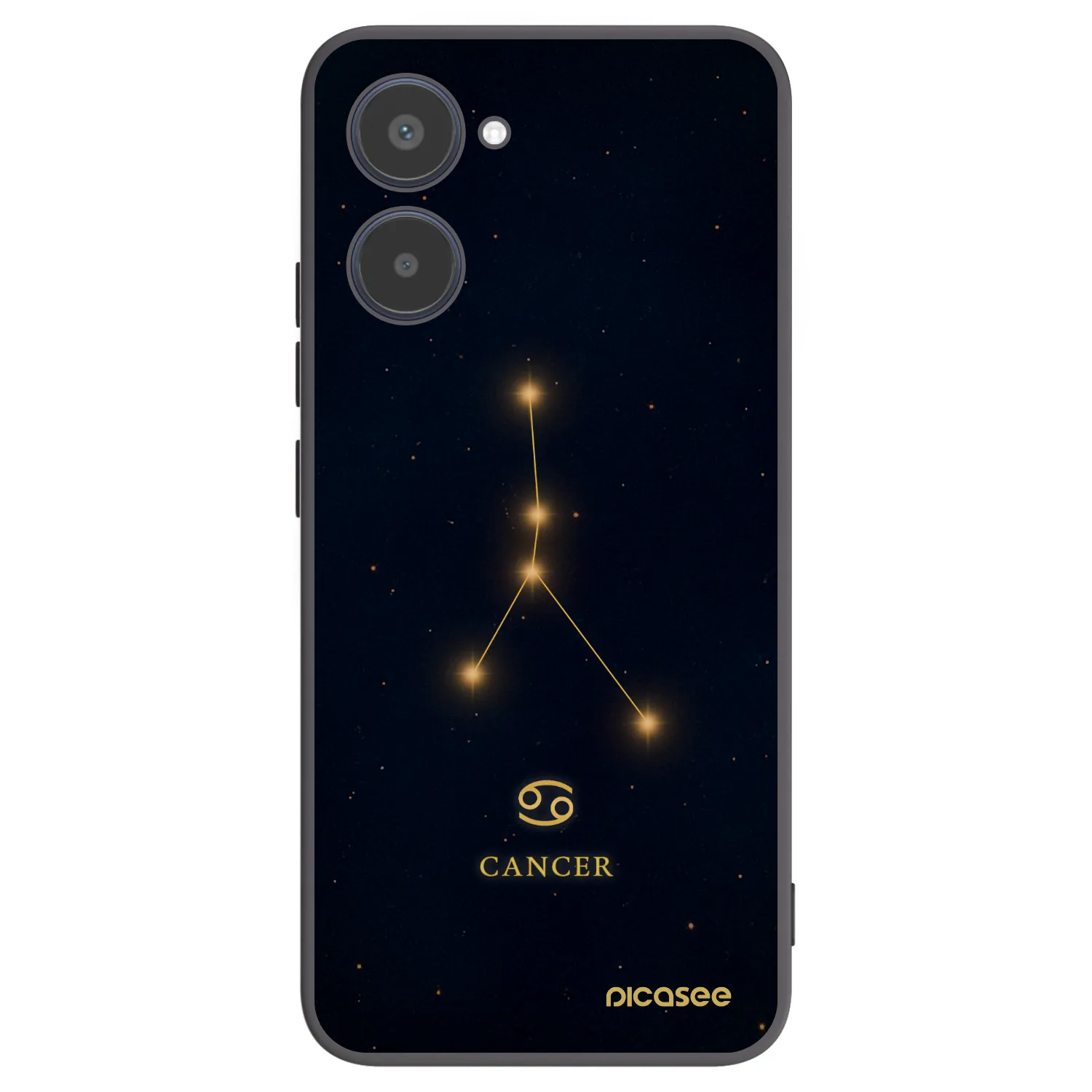 Picasee silikónový čierny obal pre Realme 10 4G - CANCER