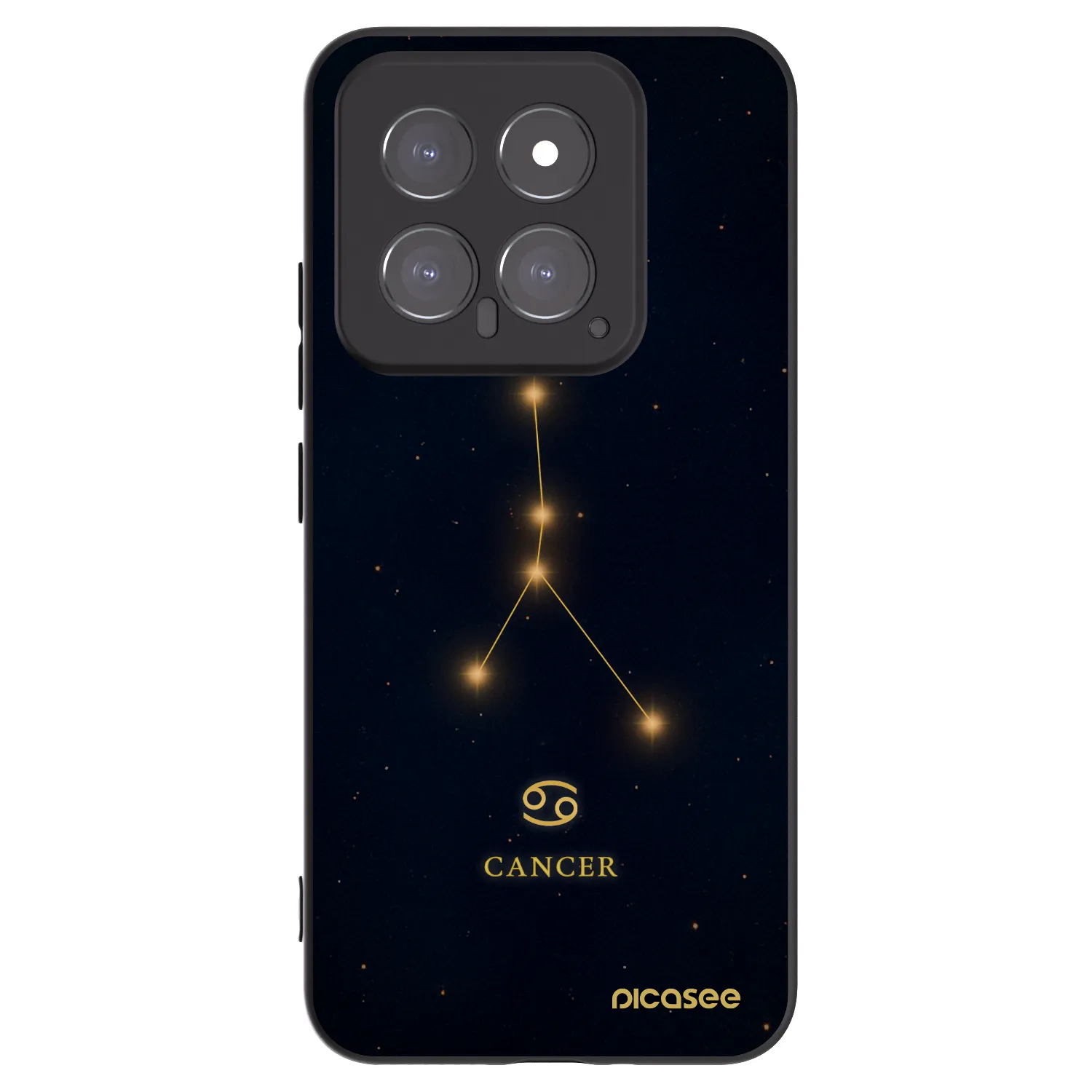 Picasee silikónový čierny obal pre Xiaomi 14 - CANCER