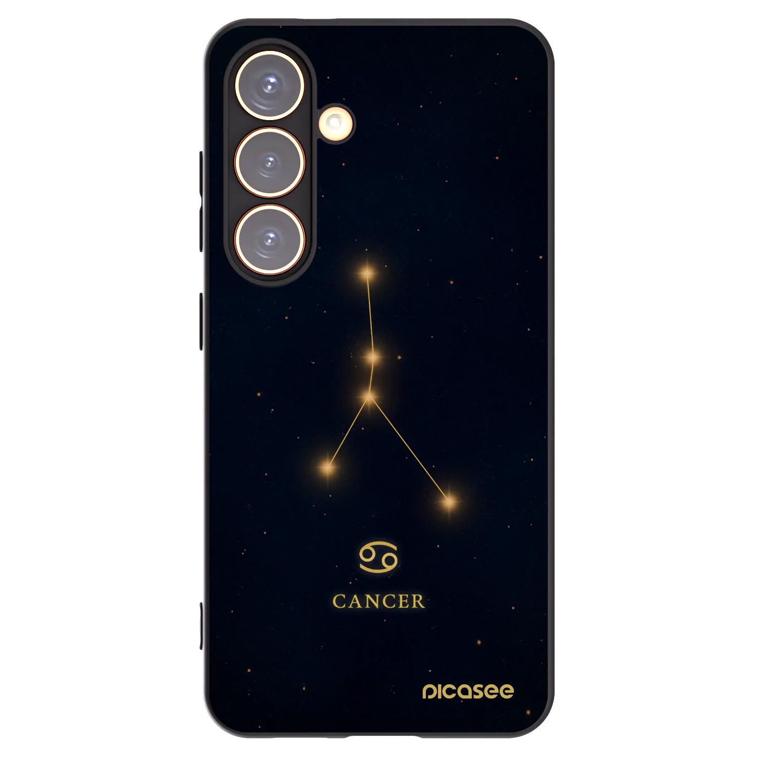 Picasee silikónový čierny obal pre Samsung Galaxy S24 S921B 5G - CANCER