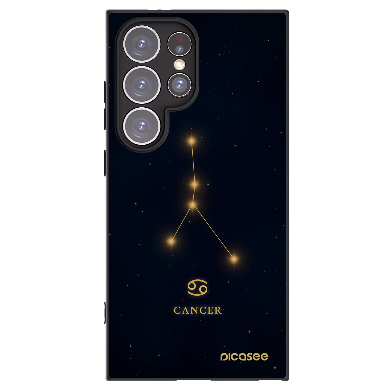 Picasee silikónový čierny obal pre Samsung Galaxy S24 Ultra S928B 5G - CANCER