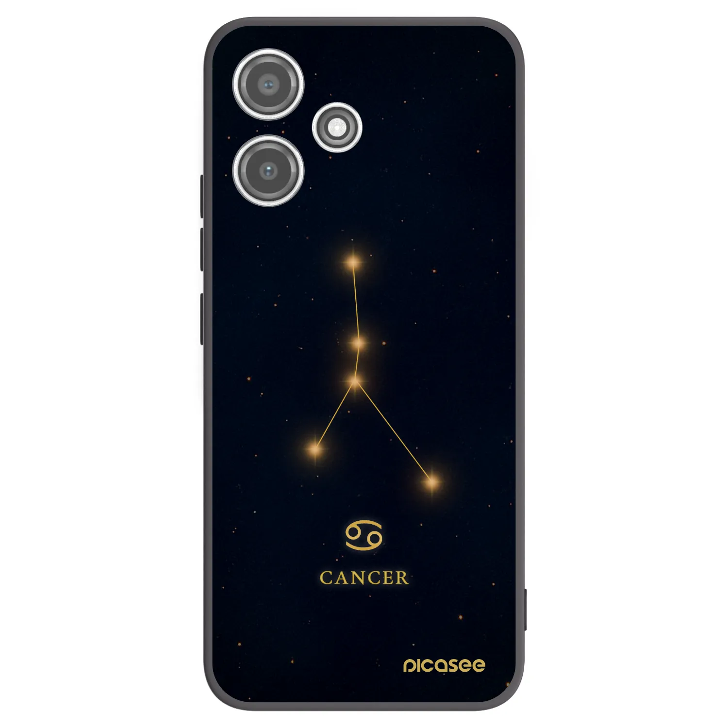 Picasee silikónový čierny obal pre Xiaomi Redmi 12 5G - CANCER