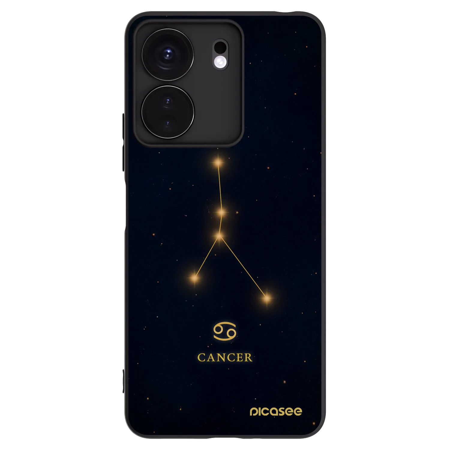 Picasee silikónový čierny obal pre Xiaomi Redmi 13C 4G - CANCER