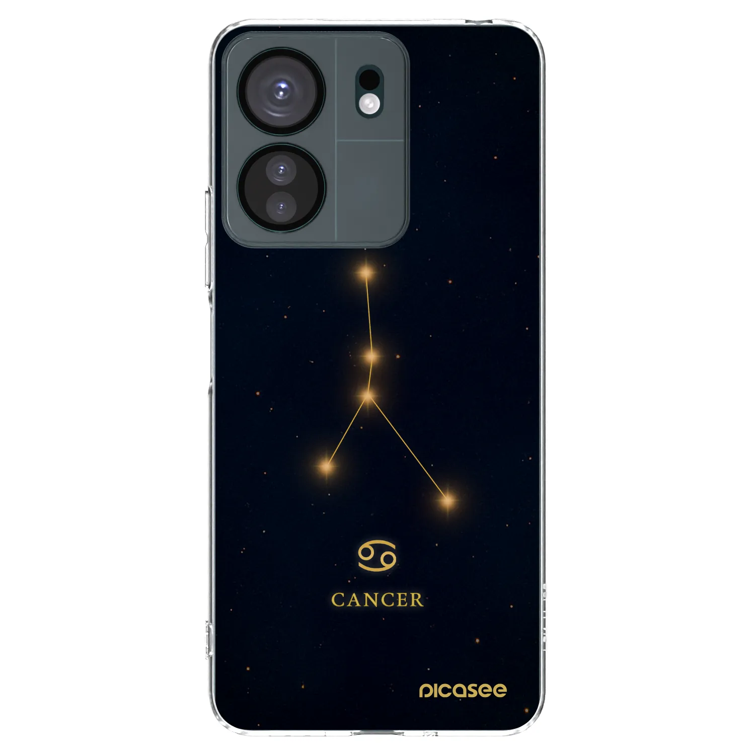 Picasee silikónový prehľadný obal pre Xiaomi Redmi 13C 4G - CANCER