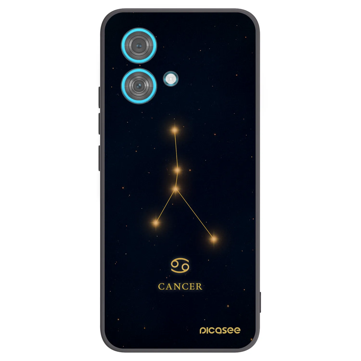 Picasee silikónový čierny obal pre Motorola Edge 40 Neo - CANCER