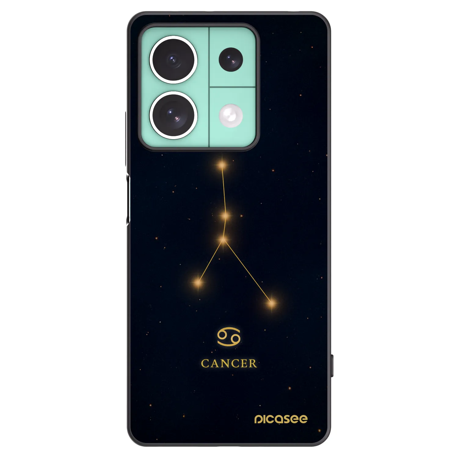 Picasee silikónový čierny obal pre Xiaomi Redmi Note 13 5G - CANCER