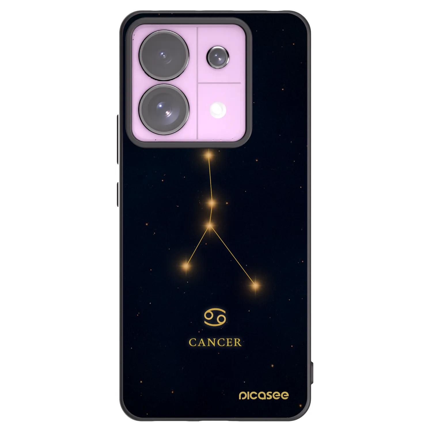 Picasee silikónový čierny obal pre Xiaomi Redmi Note 13 Pro 5G - CANCER