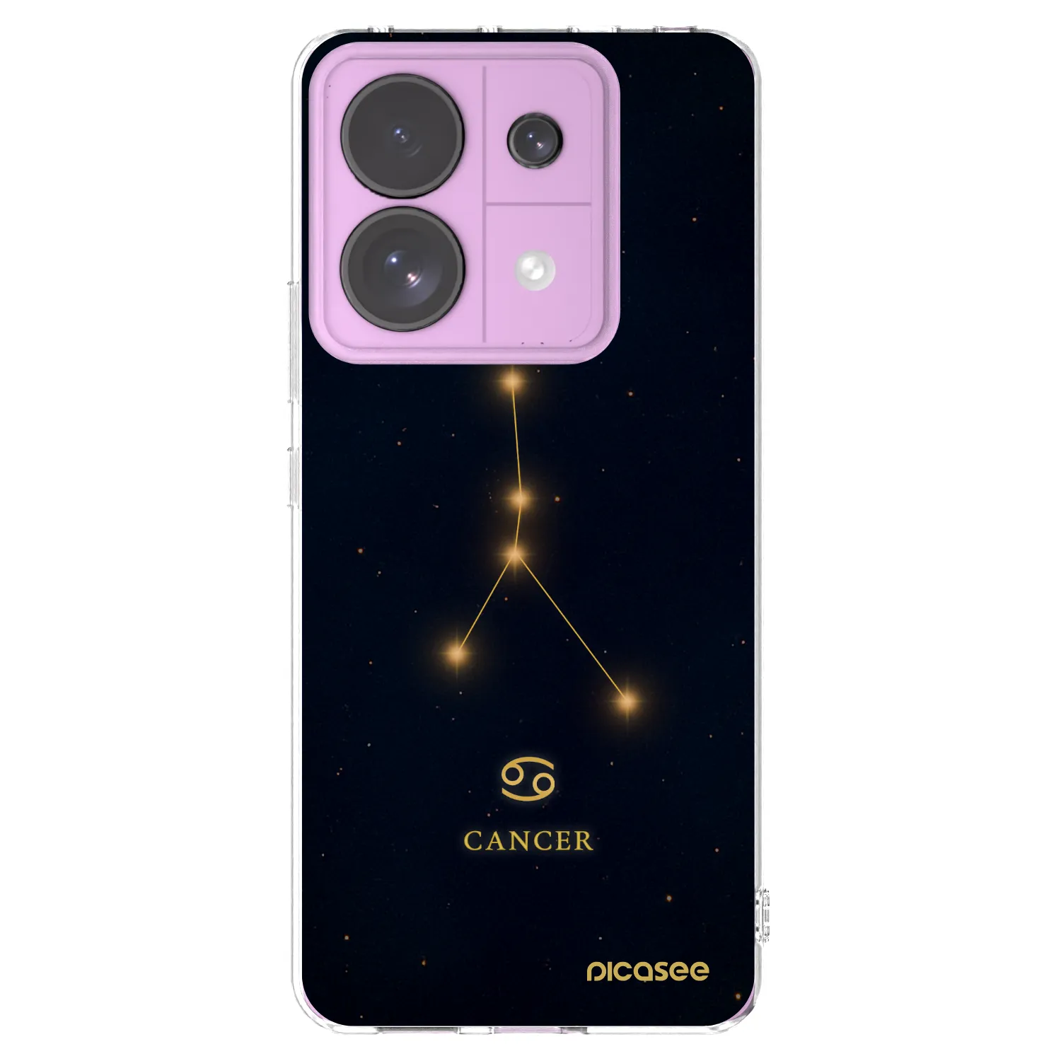 Picasee silikónový prehľadný obal pre Xiaomi Redmi Note 13 Pro 5G - CANCER