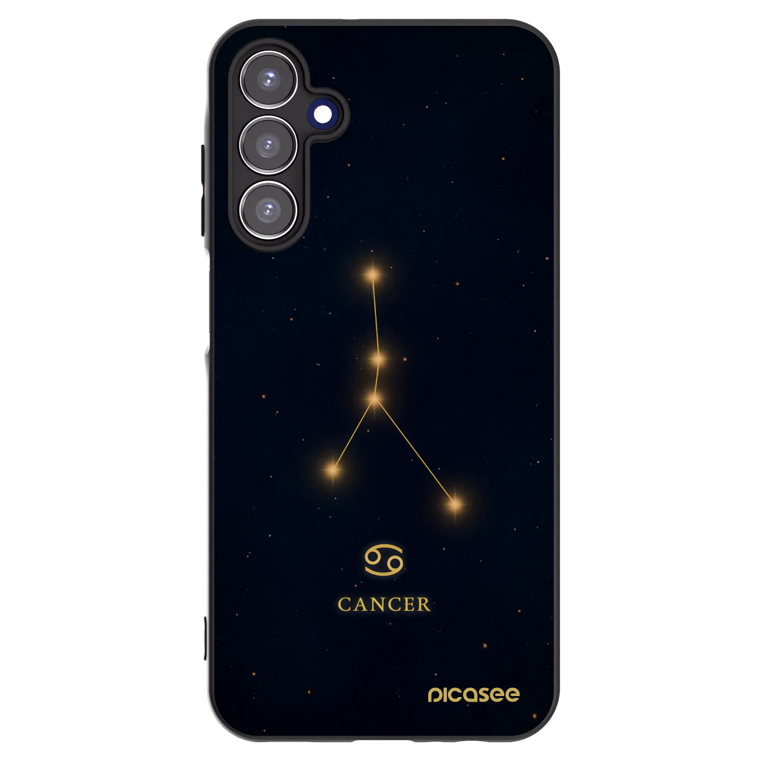 Picasee silikónový čierny obal pre Samsung Galaxy A15 A155F 4G - CANCER
