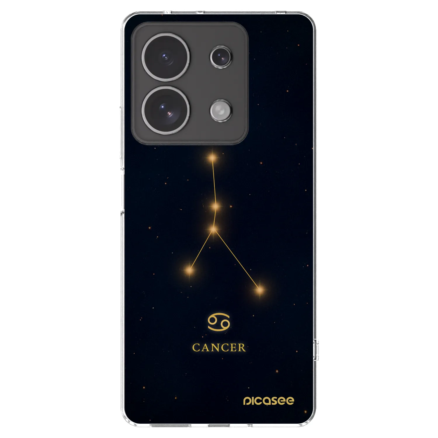 Picasee silikónový prehľadný obal pre Xiaomi Redmi Note 13 4G - CANCER