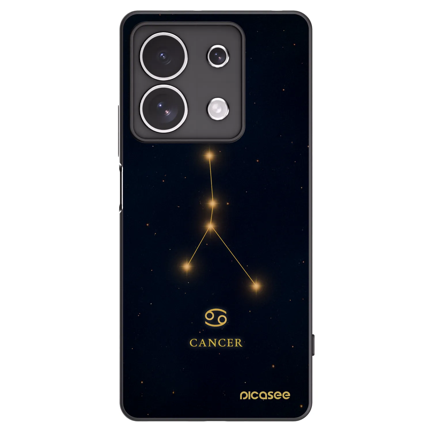 Picasee silikónový čierny obal pre Xiaomi Redmi Note 13 4G - CANCER