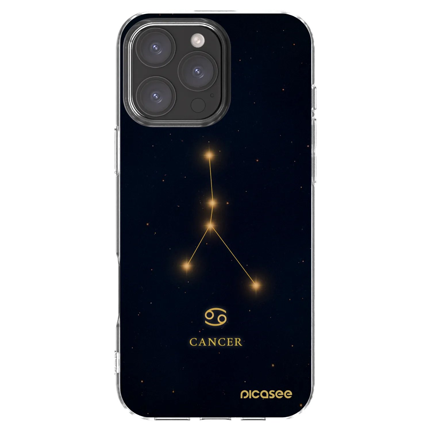 Picasee silikónový prehľadný obal pre Apple iPhone 16 Pro Max - CANCER