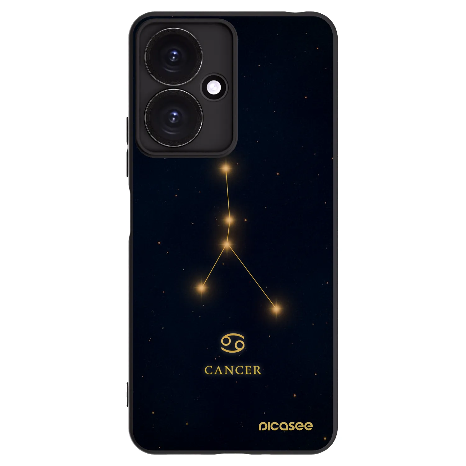 Picasee silikónový čierny obal pre Xiaomi Redmi 13C 5G - CANCER