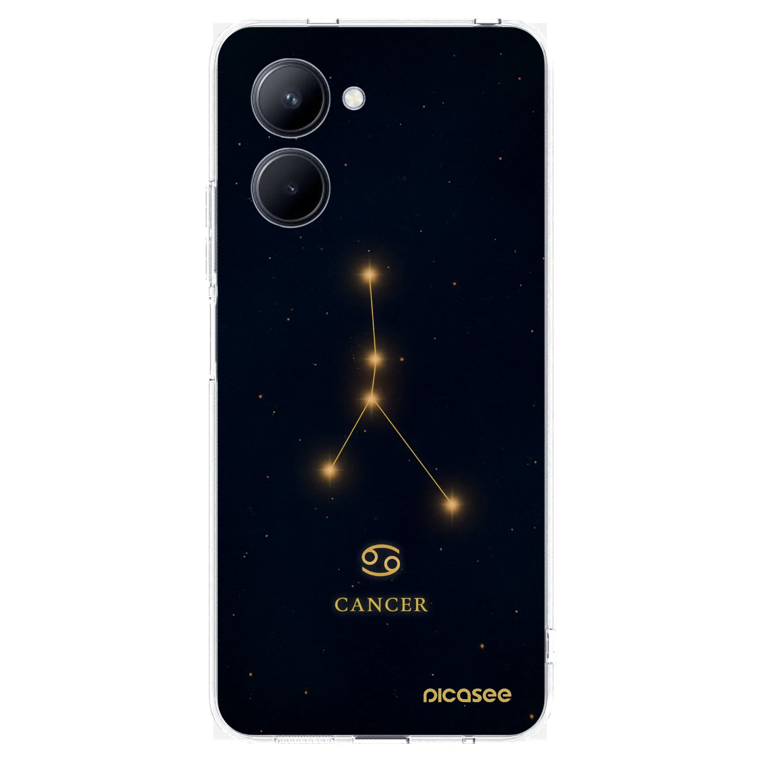 Picasee silikónový prehľadný obal pre Realme C33 (2023) - CANCER