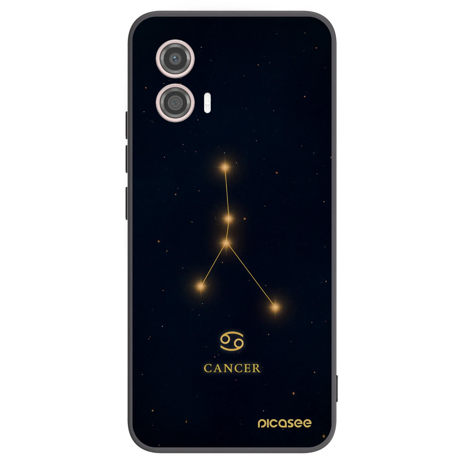 Picasee silikónový čierny obal pre Motorola Moto G53 5G - CANCER