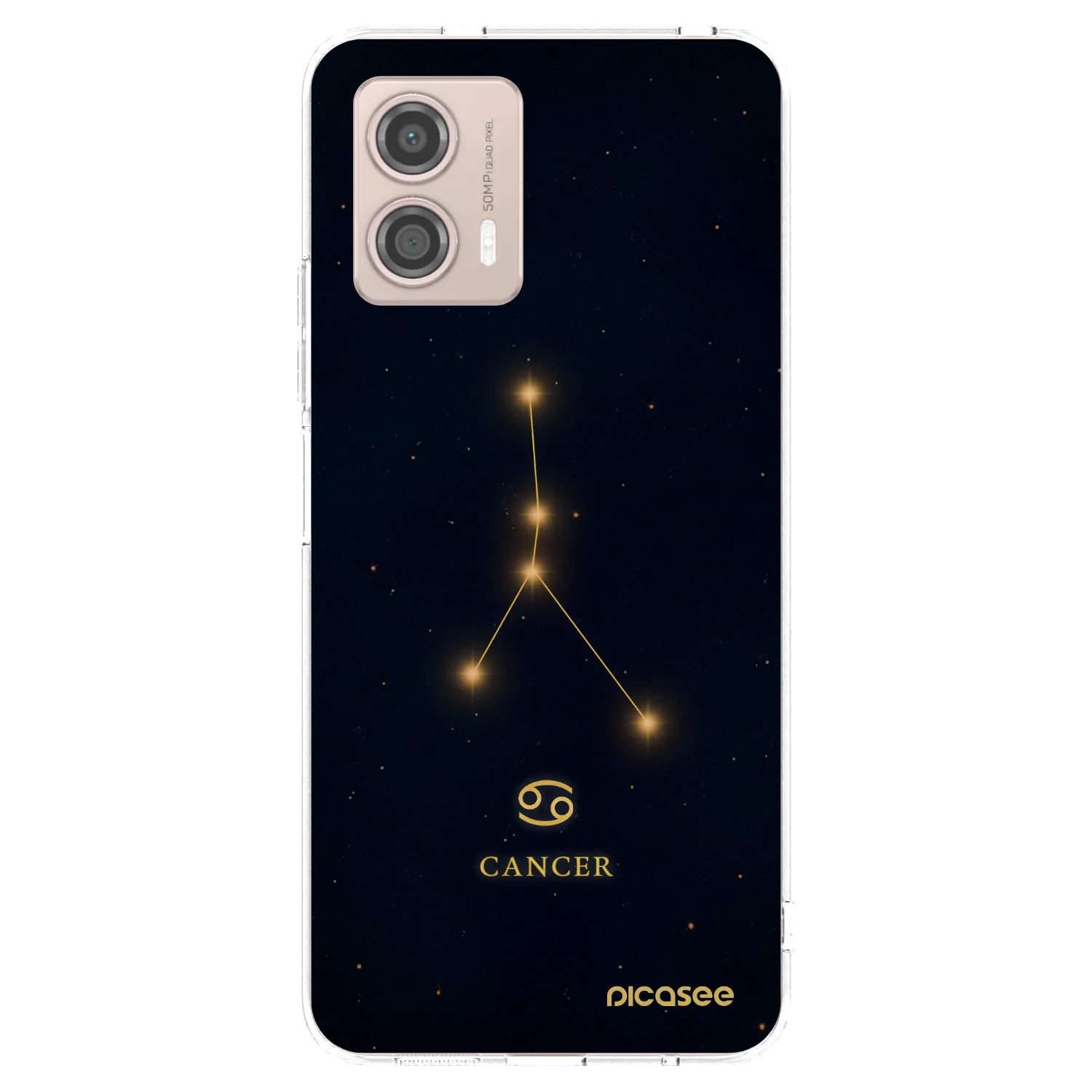 Picasee silikónový prehľadný obal pre Motorola Moto G53 5G - CANCER
