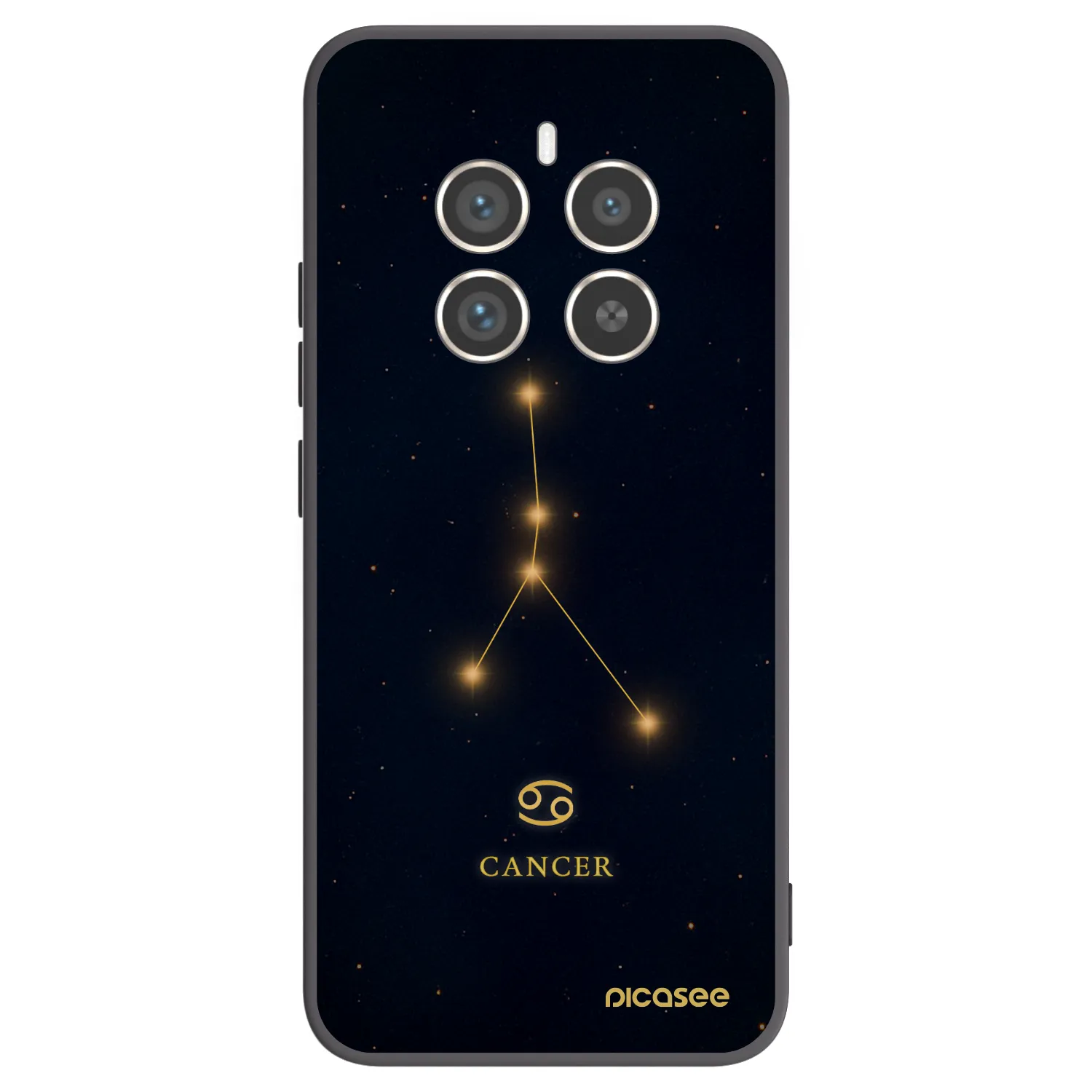 Picasee silikónový čierny obal pre Realme 12 Pro 5G - CANCER