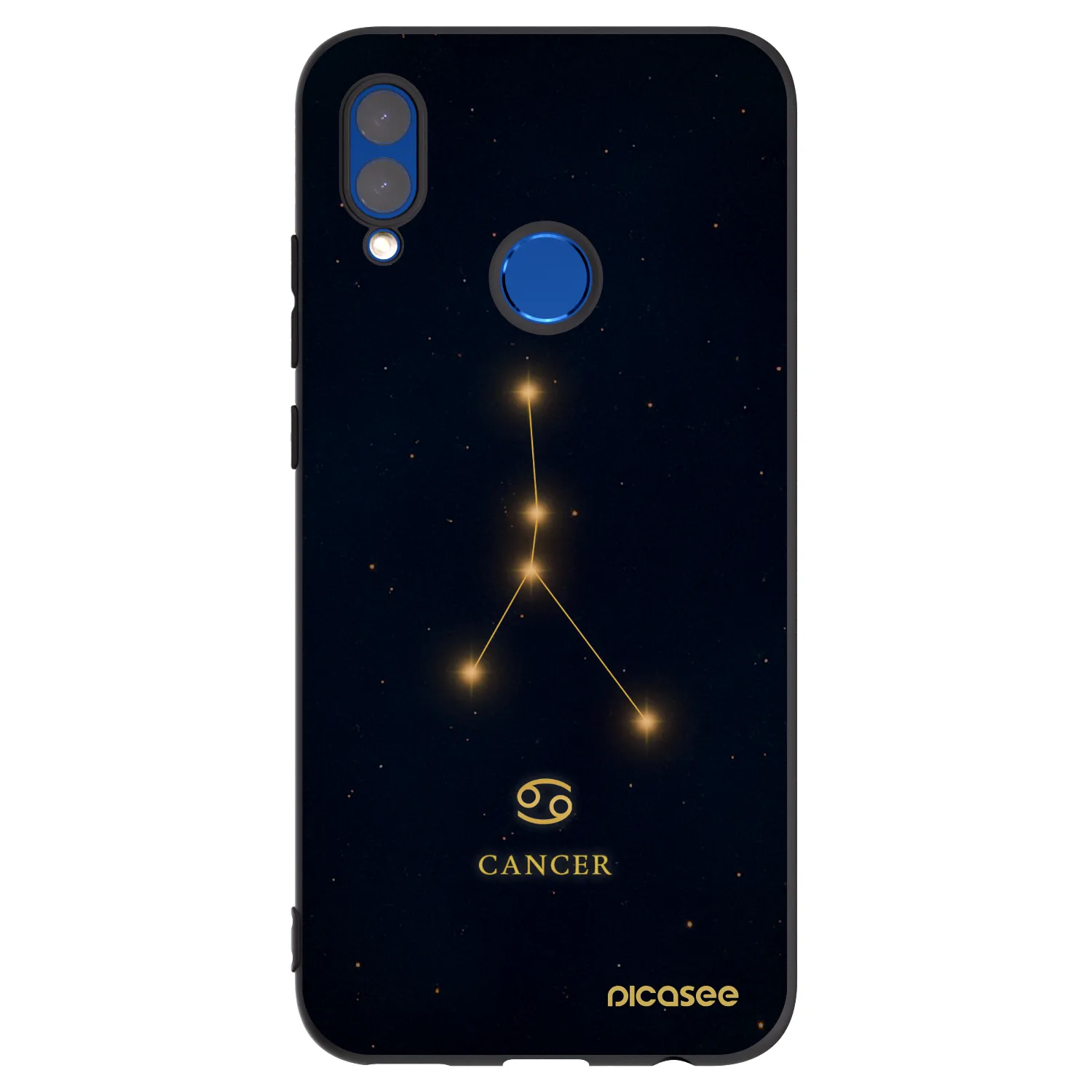 Picasee silikónový čierny obal pre Huawei P Smart 2019 - CANCER