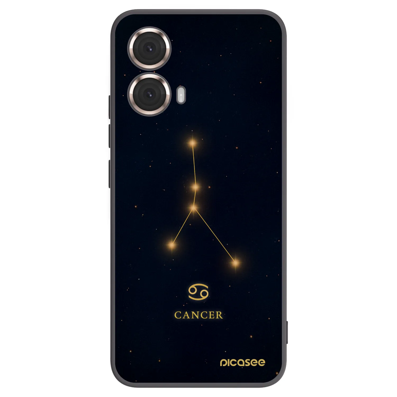 Silikónový čierny obal pre Motorola Moto G85 - CANCER