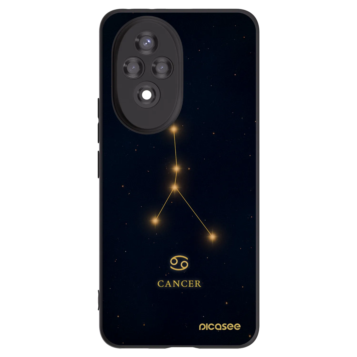 Picasee silikónový čierny obal pre Honor 200 Pro 5G - CANCER
