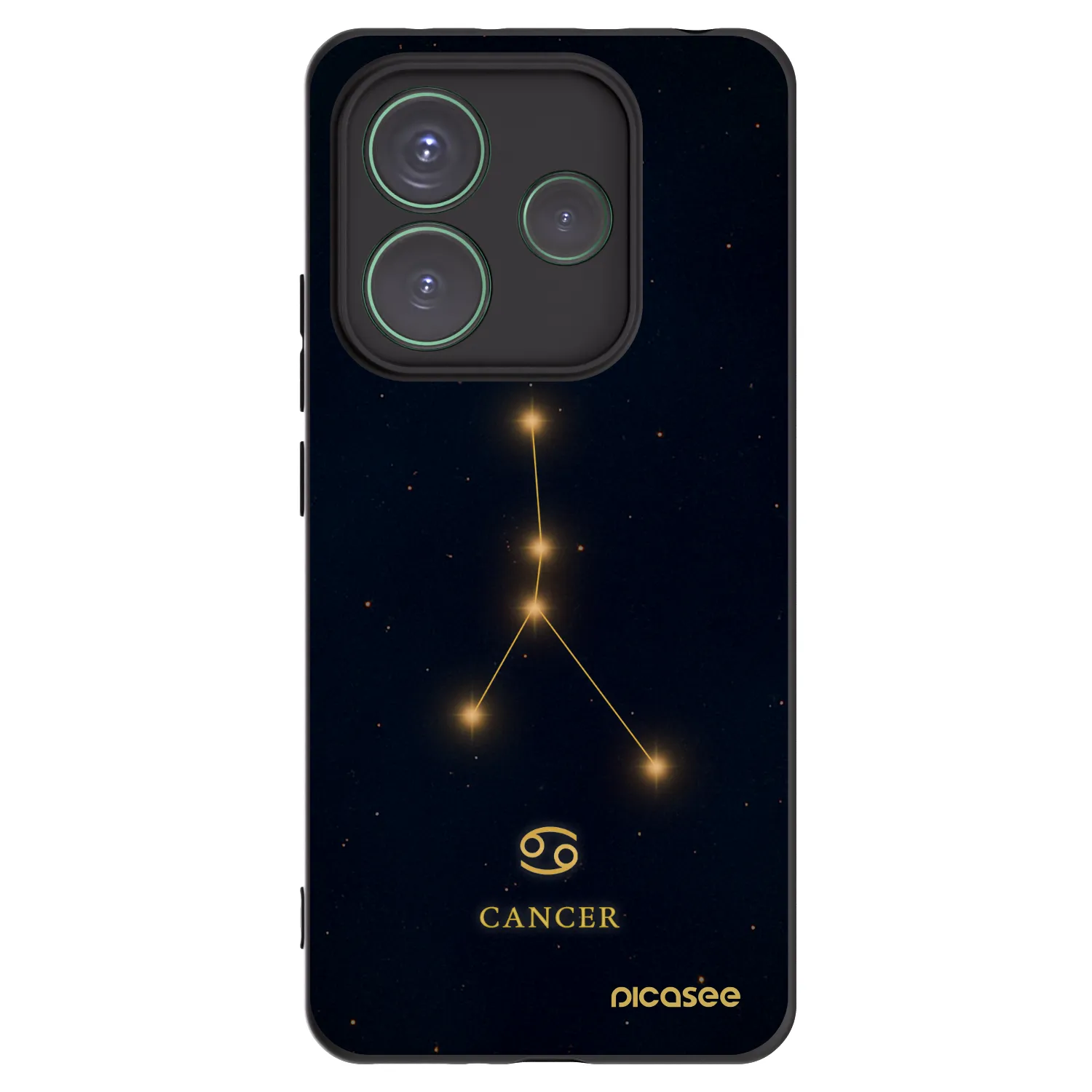 Silikónový čierny obal pre Xiaomi Redmi Note 14 5G - CANCER