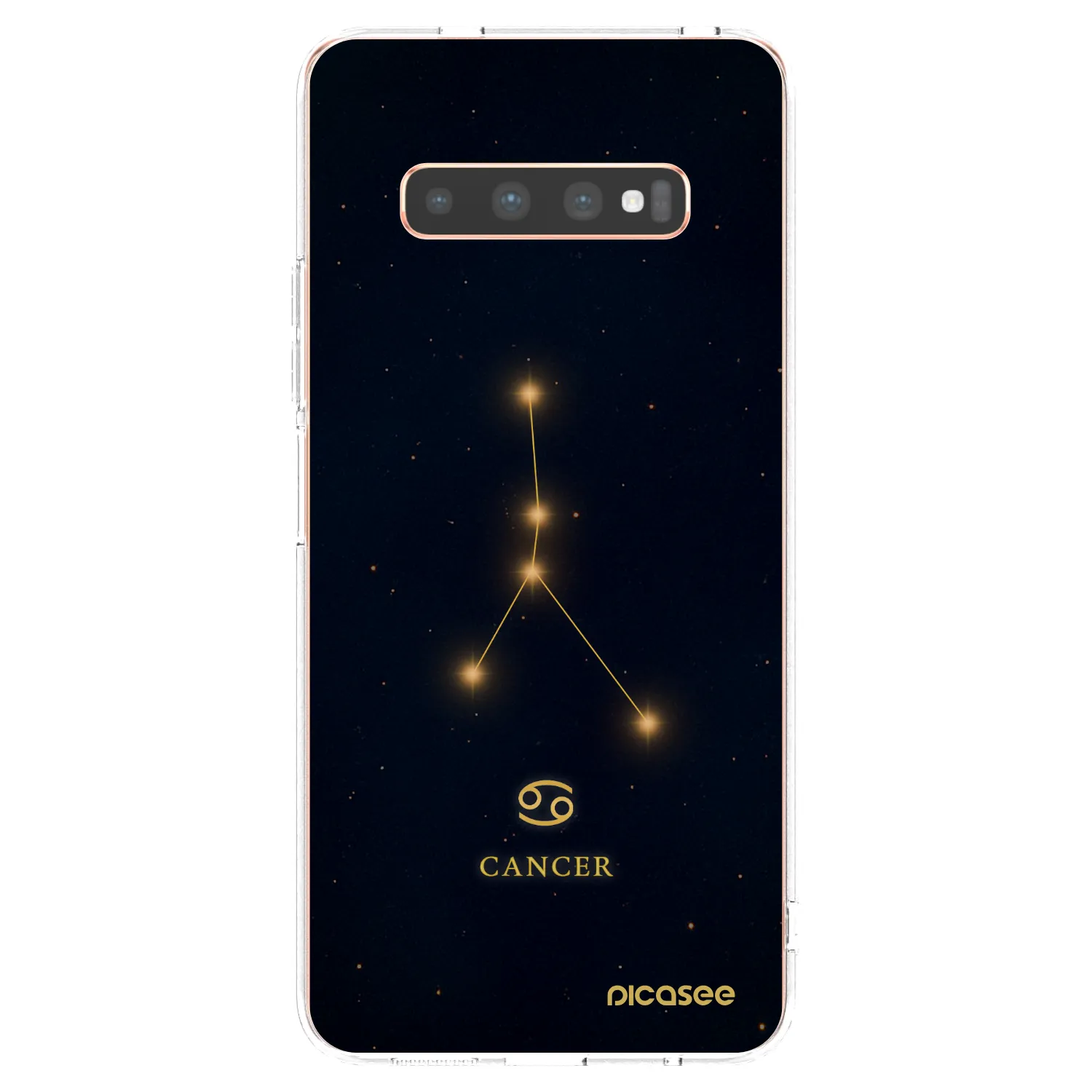 Picasee silikónový prehľadný obal pre Samsung Galaxy S10 Plus G975 - CANCER