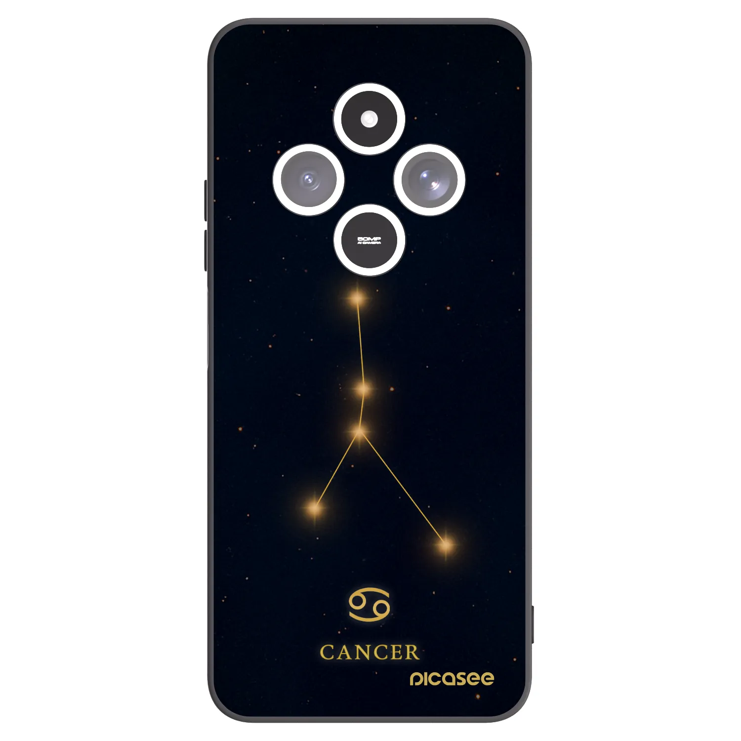 Picasee silikónový čierny obal pre Xiaomi Redmi 14C - CANCER
