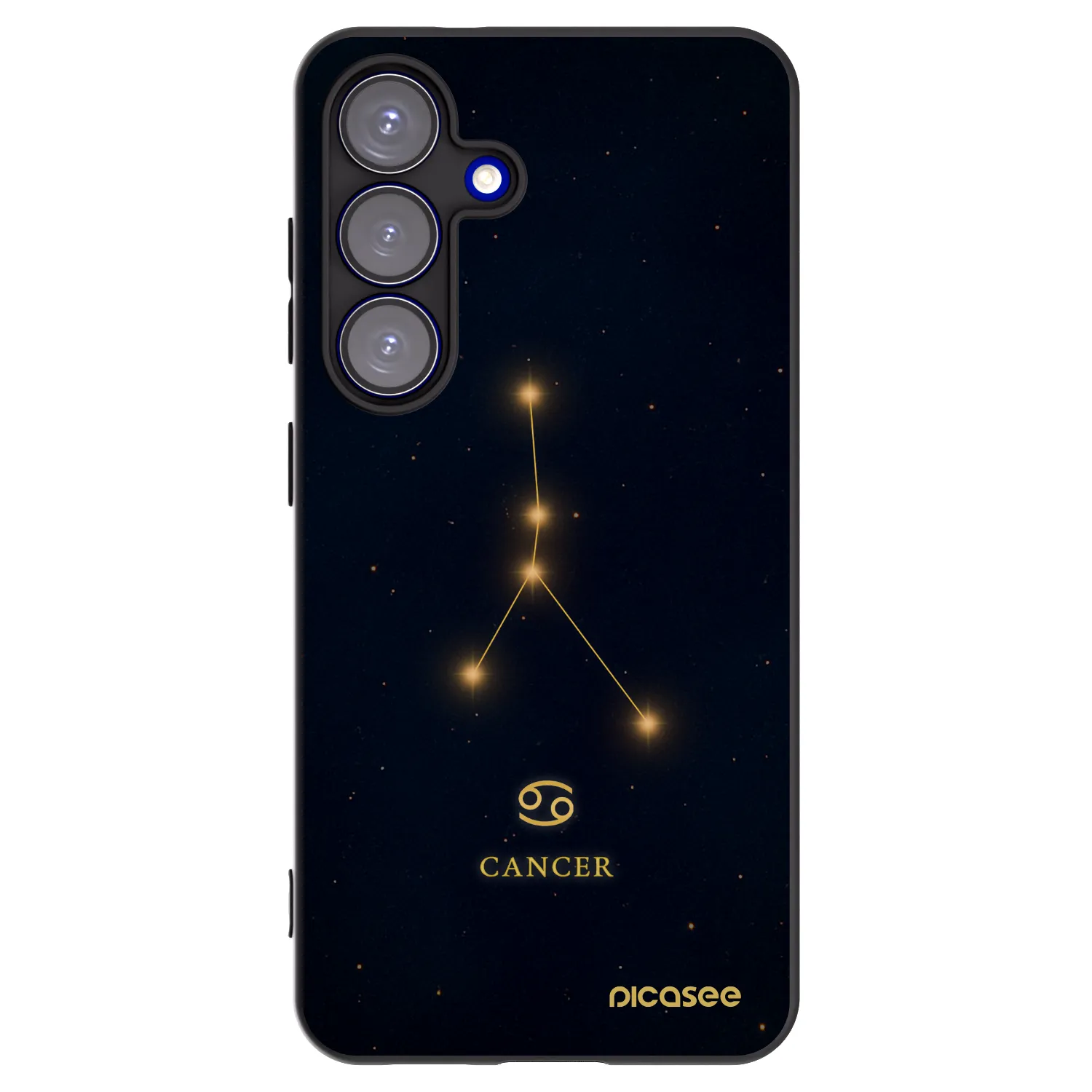 Picasee silikónový čierny obal pre Samsung Galaxy S25 5G - CANCER