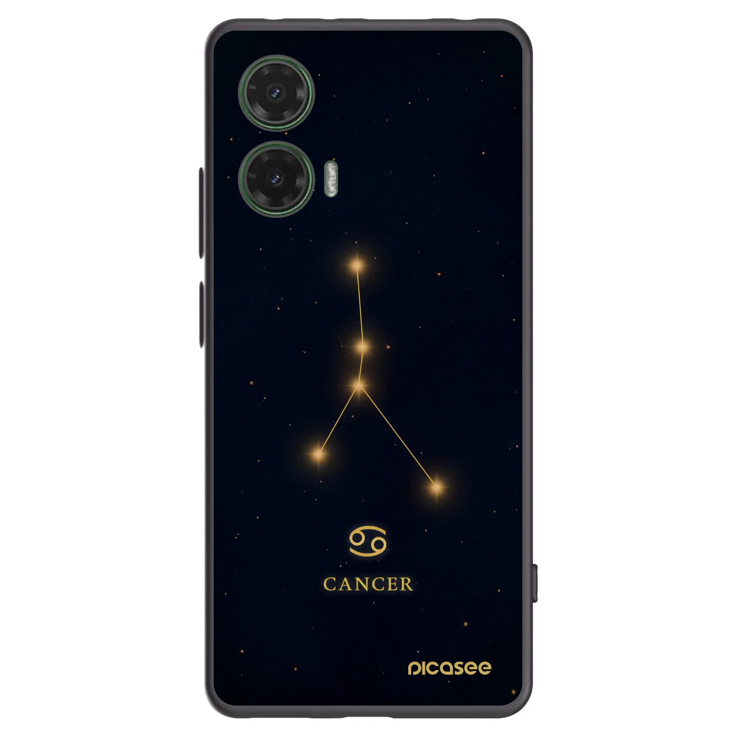 Picasee silikónový čierny obal pre Motorola Moto G35 5G - CANCER