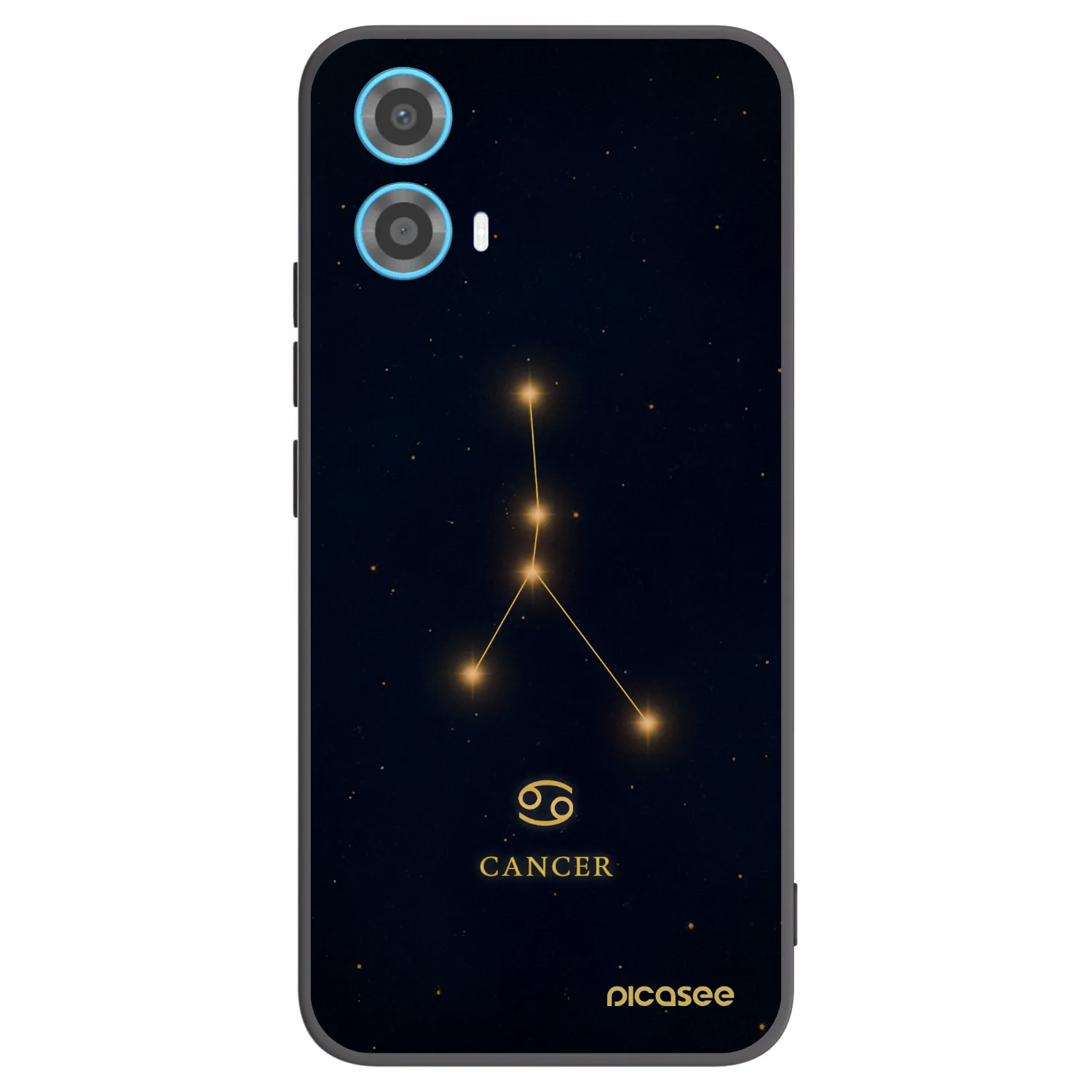 Picasee silikónový čierny obal pre Motorola Moto G34 5G - CANCER