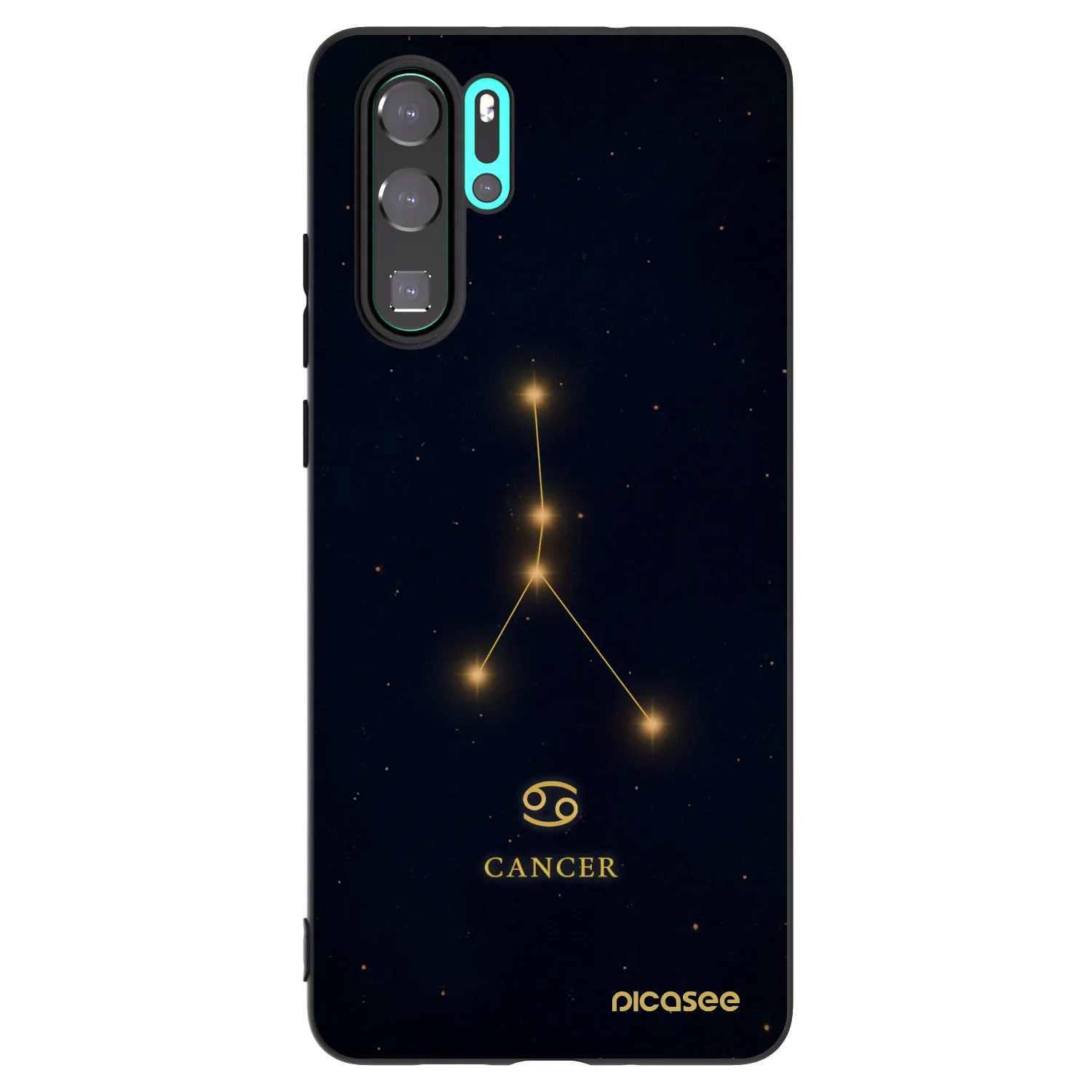 Picasee silikónový čierny obal pre Huawei P30 Pro - CANCER