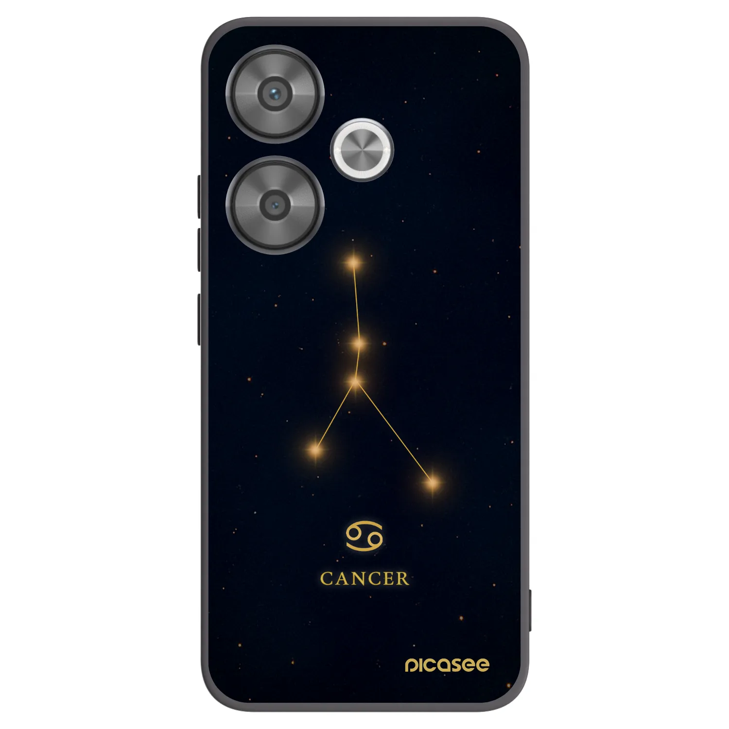 Silikónový čierny obal pre Xiaomi Poco F6 - CANCER