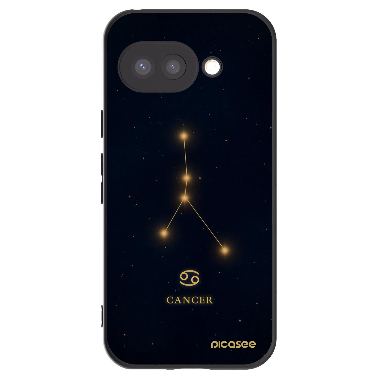 Picasee silikónový čierny obal pre Google Pixel 9a - CANCER